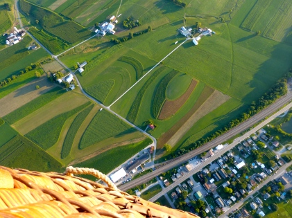 Amish farms are beautiful from the air